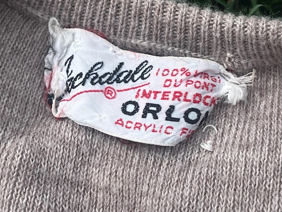 AS IS 1960s Oatmeal Sweater Vest | Archdale 100% … - image 4