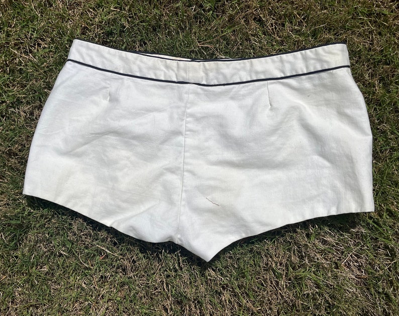 1960s 1970s Ah Men Sailor Mini Shorts Vintage Booty Shorts Etsy