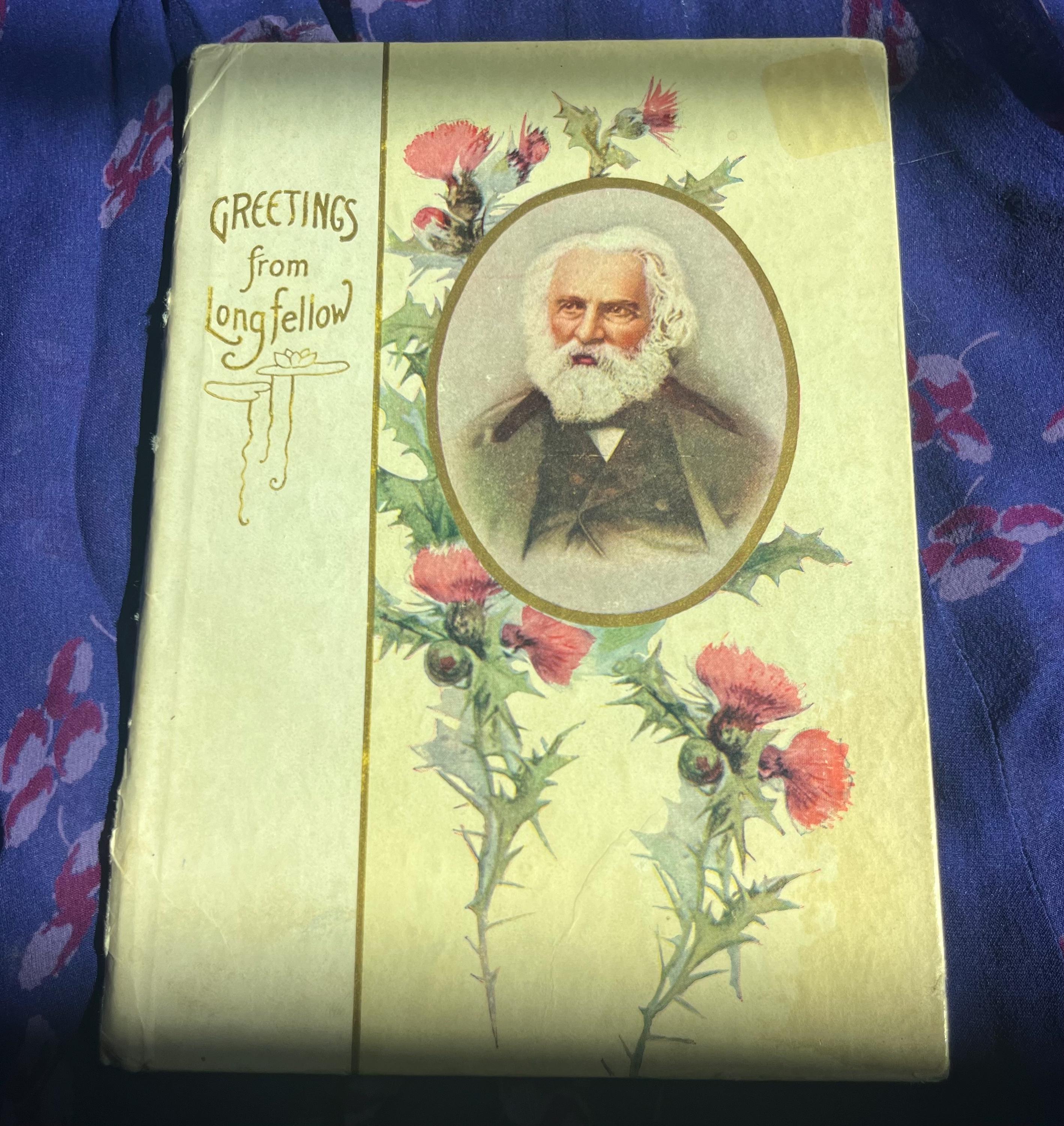 Greetings From Longfellow | 1907 Antique Poetry Book | Cupples