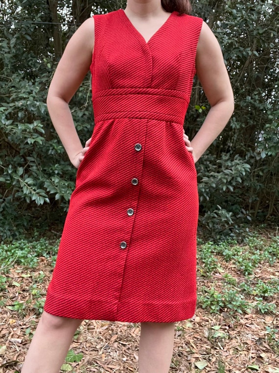 1970s Red Suit by Alex Garay Ltd. | 70s Dress wit… - image 6