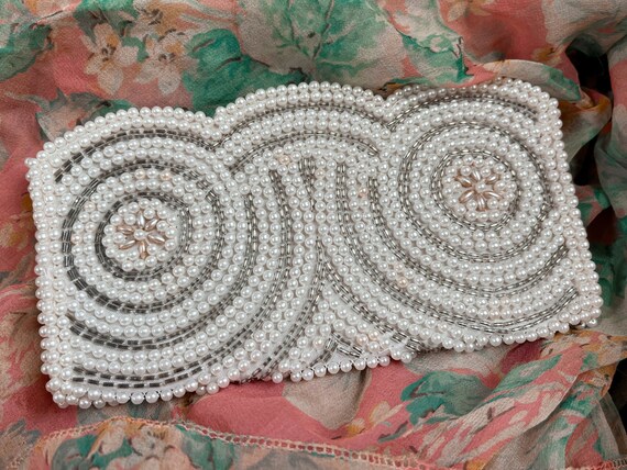 1960s Faux Pearl Beaded Clutch | Made in Japan | … - image 2