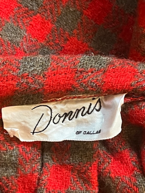 1950s Red Plaid Skirt by Donnis of Dallas - image 8