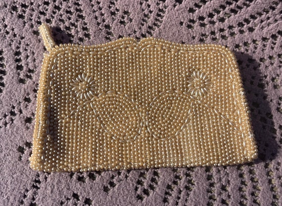 1950s Faux Pearl Clutch | David's Import | Made i… - image 1