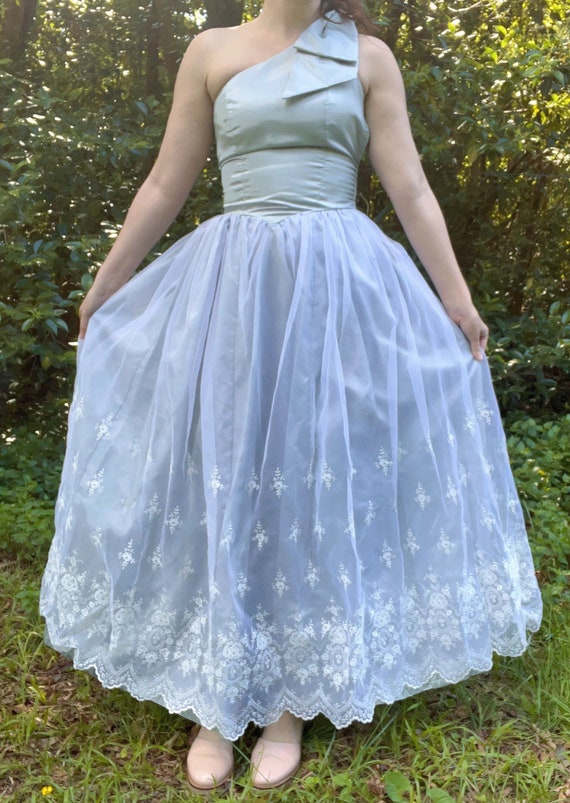 blue and gold summer dress Gothic Teal Blue and Gold Sequin Evening Gown with Draped Train - Strapless Glitter Dress