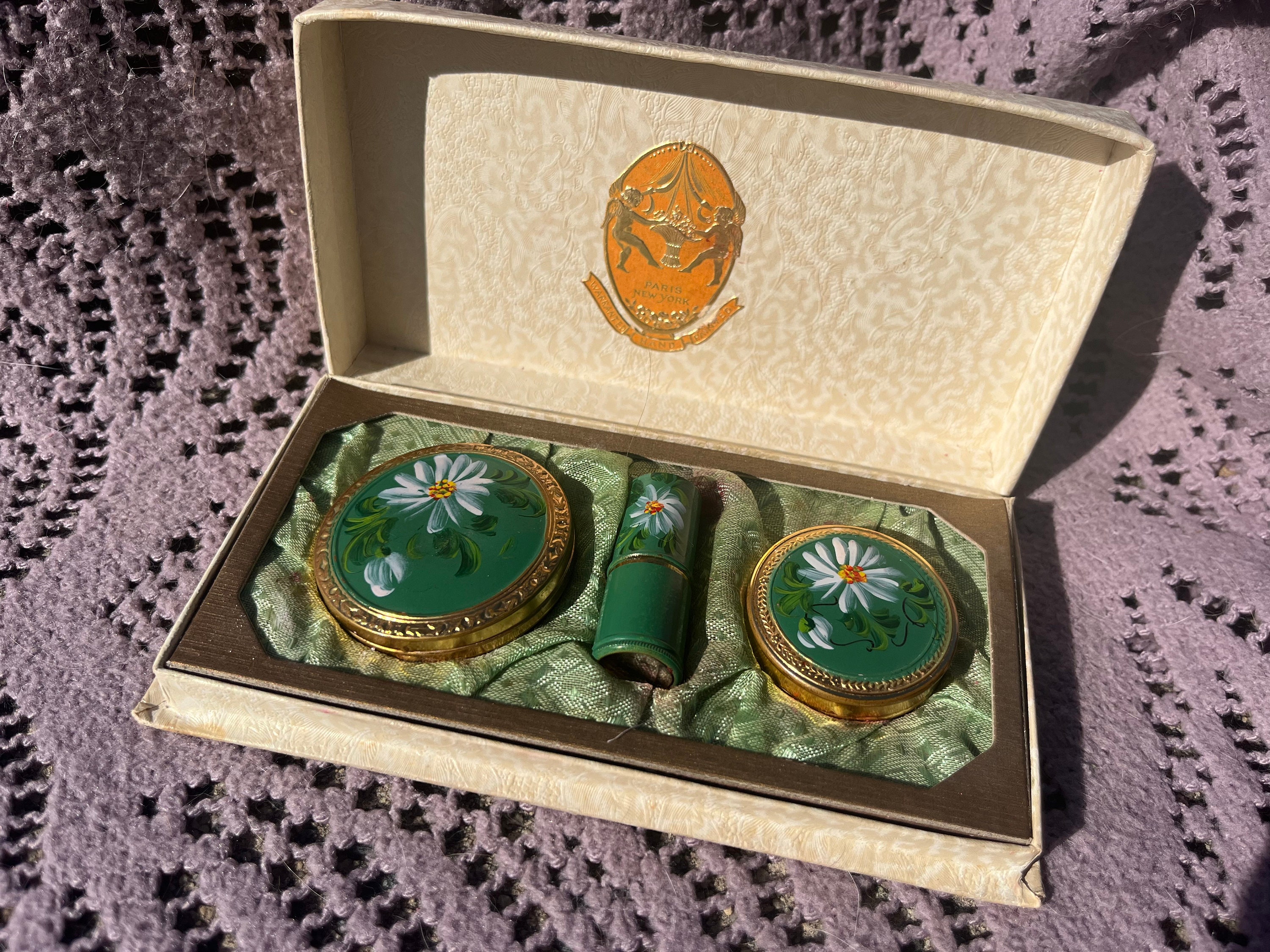 Antique 1920s Makeup Set by Reich-ash / Deere | Powder, Rouge
