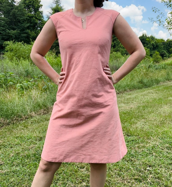mod dress etsy 1960s Simple Light Pink Mod Dress