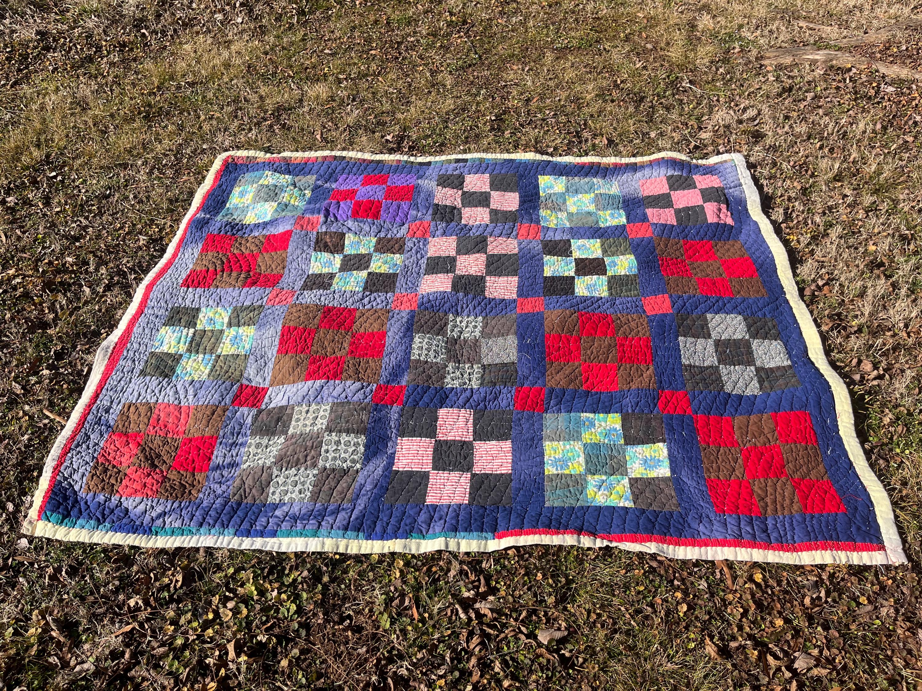 アンティークキルトパッチワーク手縫い ヴィンテージ1950 【公式通販】