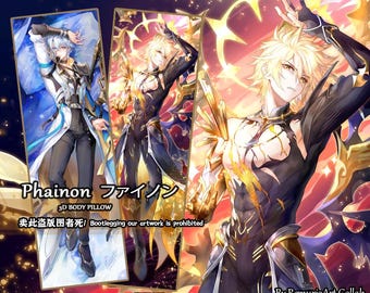 Funda de almohada corporal Dakimakura Phianon 4k Honkai Star Rail hecha por fans, con diseño de fan art, HSR Husbando Khadlana, merchandising de fans, tejido tricot bidireccional, pecho 3D, alta calidad.