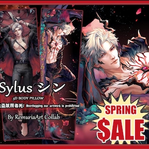 Sylus Body pillow Abysm Sovereign Dragon Sylus Dakimakura Love and Deep Space Fan art Fan made pillow case Legit Anime  fan merch