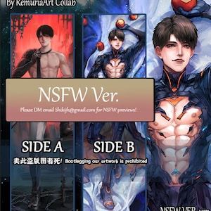 Caleb Body pillow Ultimate Weapon X-02 Dakimakura Love and Deep Space Fan art Fan made pillow case Legit Anime fan merch image 4