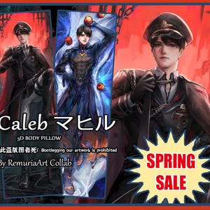 Caleb Body pillow  Ultimate Weapon X-02 Dakimakura Love and Deep Space Fan art Fan made pillow case Legit Anime fan merch