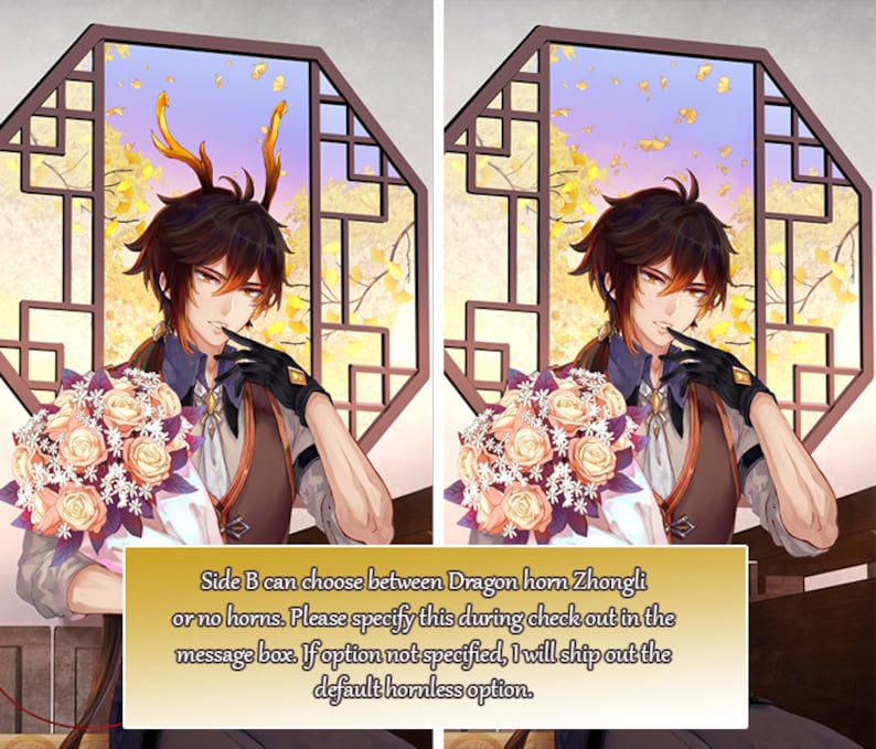 Date With ZHONGLI Body Pillow Cover Genshin Impact Fan Art Etsy Canada