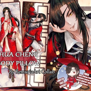 Hua Cheng 4k Body Pillow cover Dakimakura Tian Guan Ci Fu TGCF Heaven&#39;s Official Blessing Danmei Yaoi Wangxian Fan Art Merch Huacheng MXTX