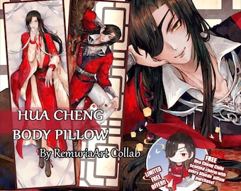 Hua Cheng 4k Body Pillow cover Dakimakura Tian Guan Ci Fu TGCF Heaven's Official Blessing Danmei Yaoi Wangxian Fan Art Merch Huacheng MXTX