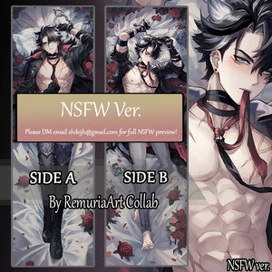 Wriothesley Body Pillow Genshin Impact Male Daki 2 Way Tricot 3D Chest Fan Made High Quality image 4