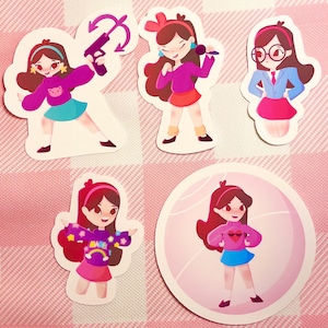 Gravity Falls Inspired Mabel Pines Stickers