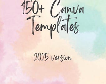 2025 Canva Templates Bundle: 150+ Digital Planner Designs (MRR)