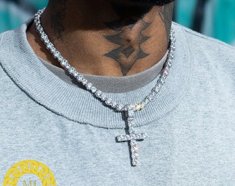 Tennis chain hotsell with cross