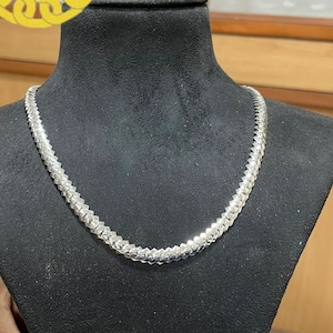 8 mm Cuban link chain Men&#39;s Heavy Solid 925 Sterling Silver Miami Cuban Link Chain,wide 14&quot;-30&quot;Inch with Fine quality Box Clasp,Gift for him