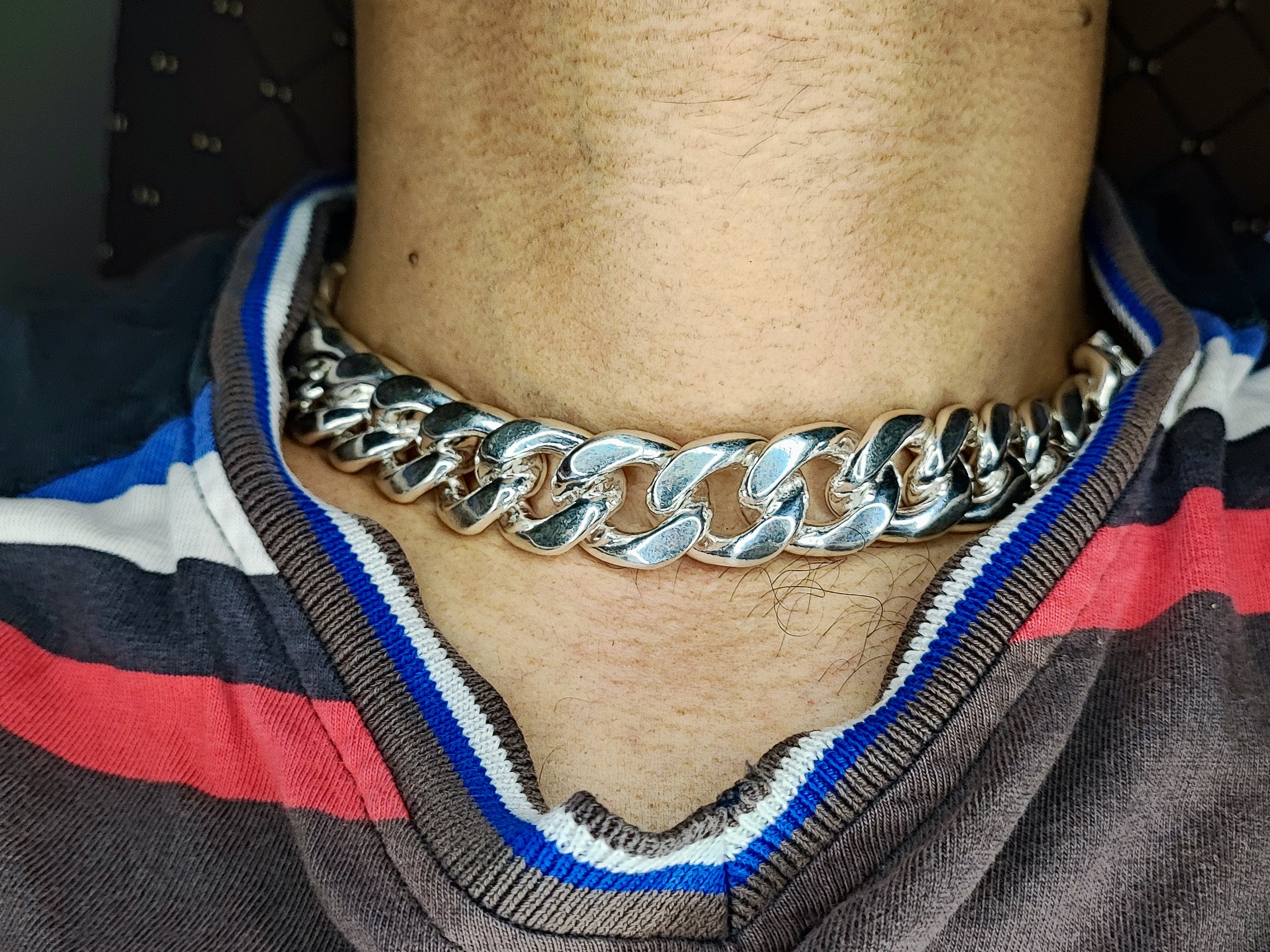 19mm Cuban Link Chain Men s Heavy Solid 925 Sterling Silver Miami