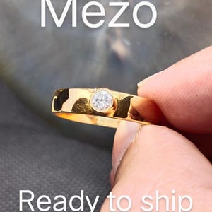 Natural Diamond Men&#39;s band-Round Diamonds-14k Solid Gold-Solitaire diamond men ring-April birthstone ring-Engagement Ring-gents Diamond ring