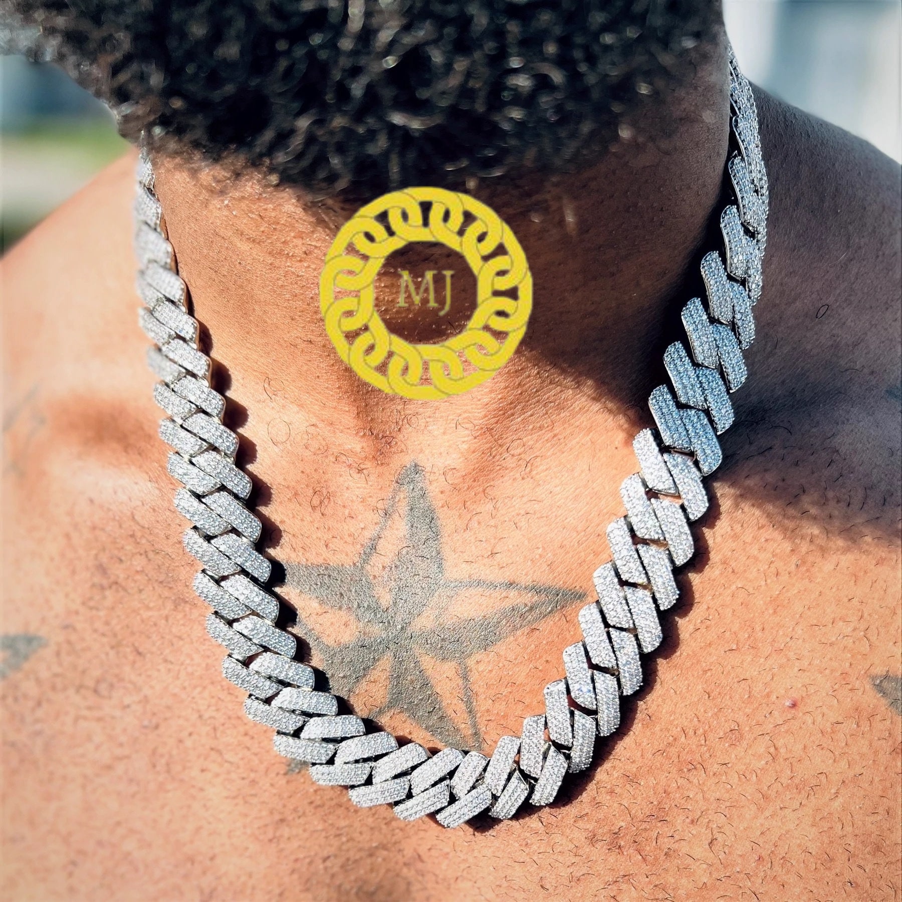 19mm Cuban Link Iced Out - Etsy 19mm Cuban Link Iced Out - Etsy