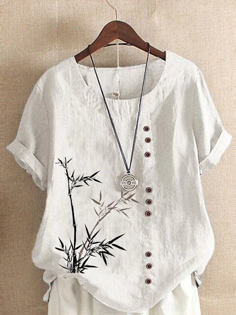 Classic Linen V-neck Blouse Women Summer and Spring Ladies - Etsy