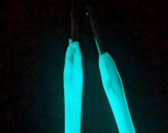 Blue Glow in the Dark Crochet Hook - Handmade Novelty Crochet Gift