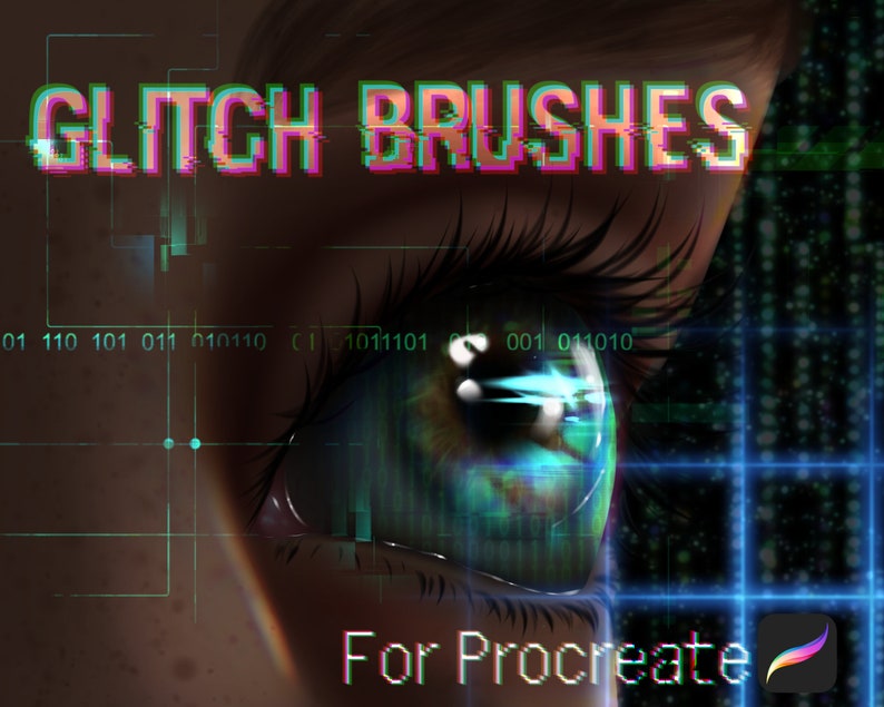 Glitch Brushes for Procreate Etsy