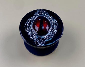 Dark Red Eye Phone Grip – Handmade Resin Phone Grip Stand, Gothic Eye Phone Holder, Fantasy Eye, Collapsible Alternative Phone Grip