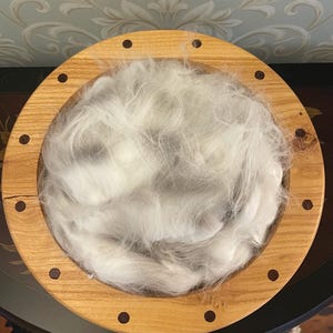 English ANGORA WOOL Rabbit Fiber OPAL for Hand Spinning 1 Ounce