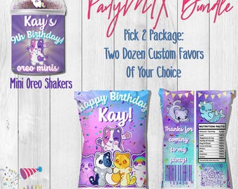 Agitadores y mini pretzels personalizados de Aphmau