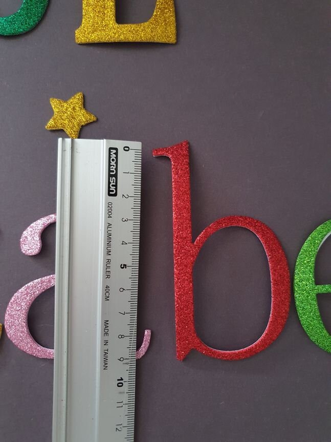 Glitzer Alphabet Aufkleber Set – 810 Stück, 10 Blatt, Selbstklebend, Roségold, 1 Zoll Größe, Für Dekoration & Basteln