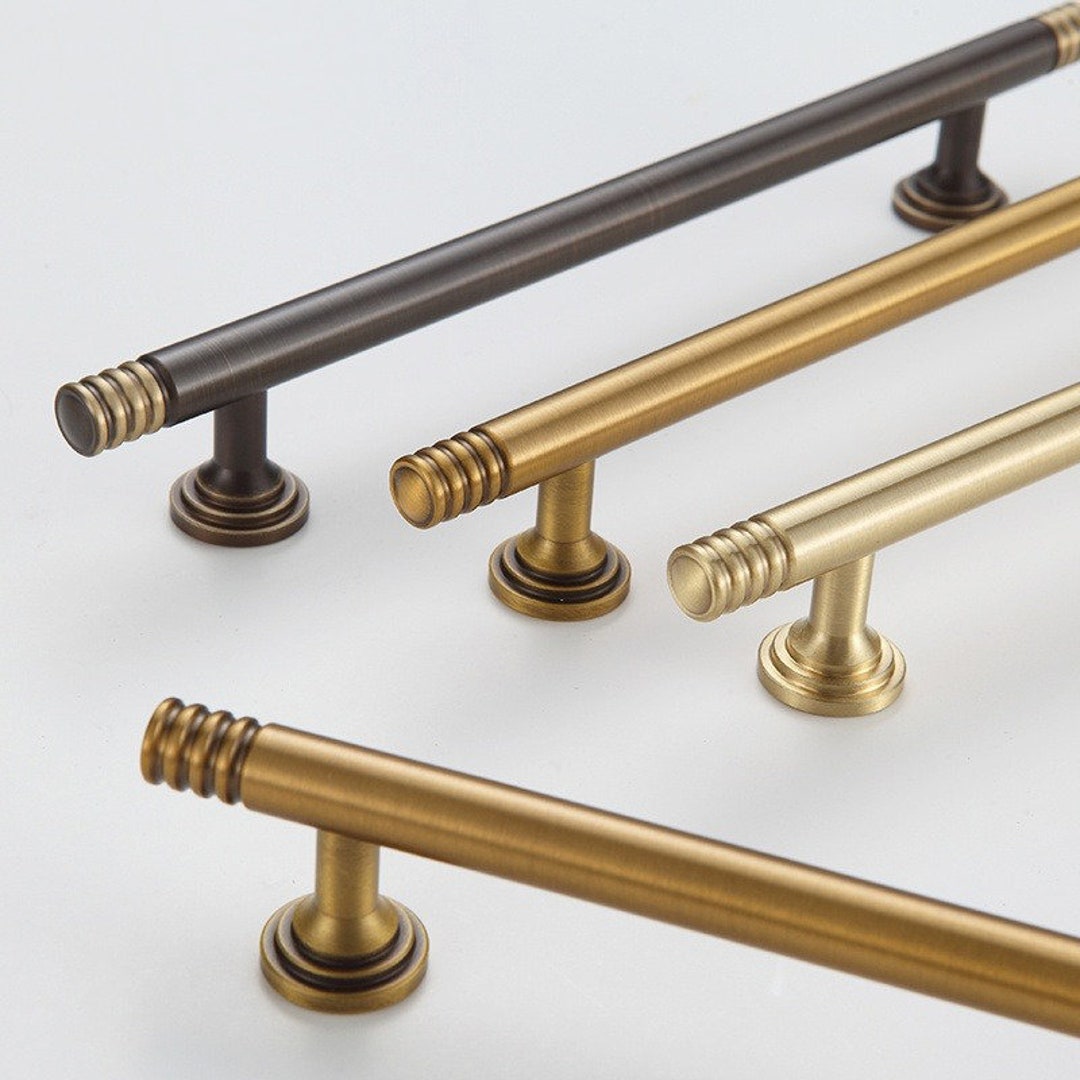 Antique Brass Handles 3 3/4 Solid Brass Etsy