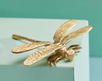 Dragonfly Cabinet Knobs, Brass Cabinet Knobs, Brass Cabinet Hardware, Unique Hardware Supply, Knobs For Dresser, Knobs For Drawers Brass