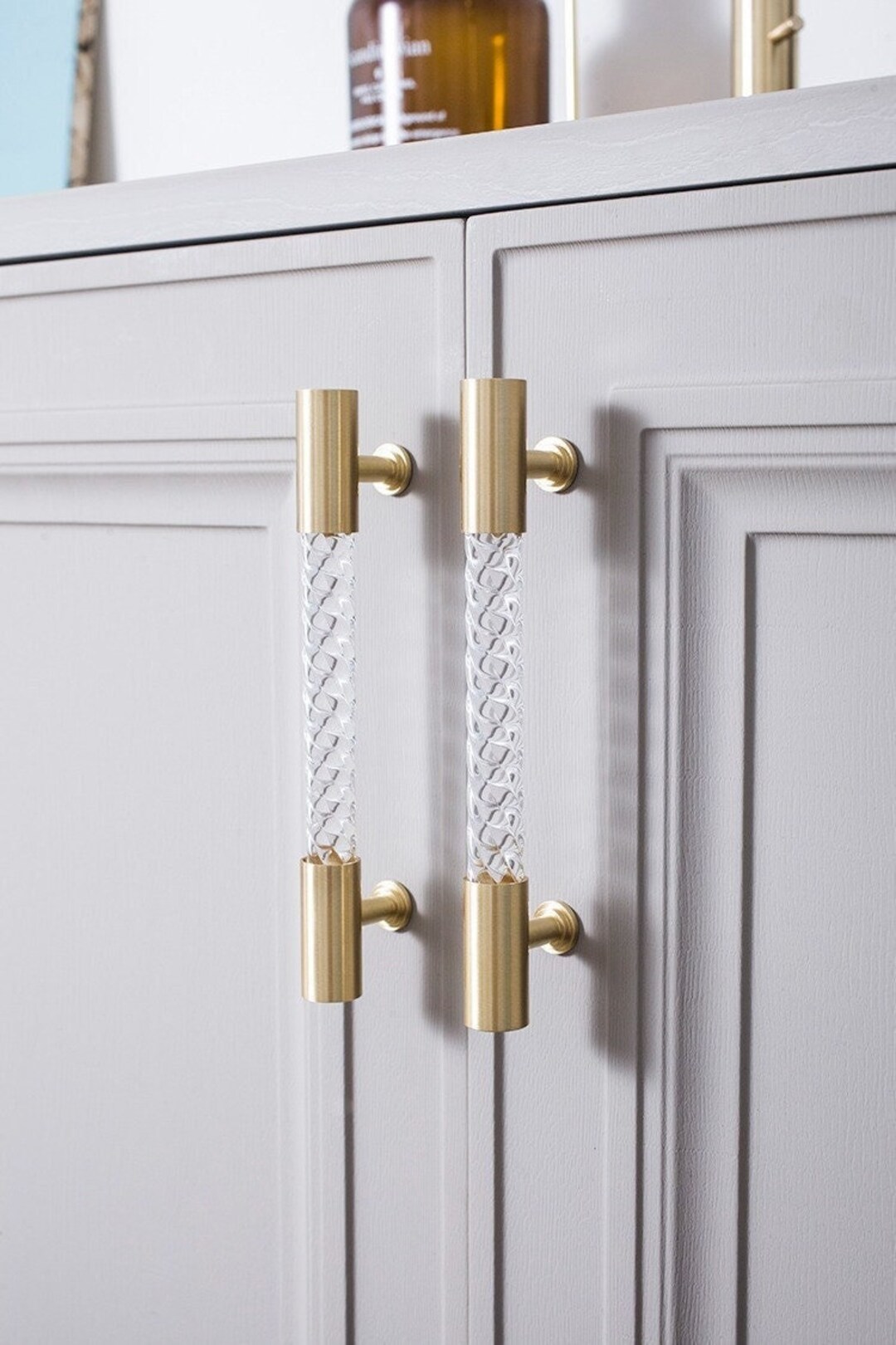 Brass Hardware Kitchen Handles Modern Drawer Pulls