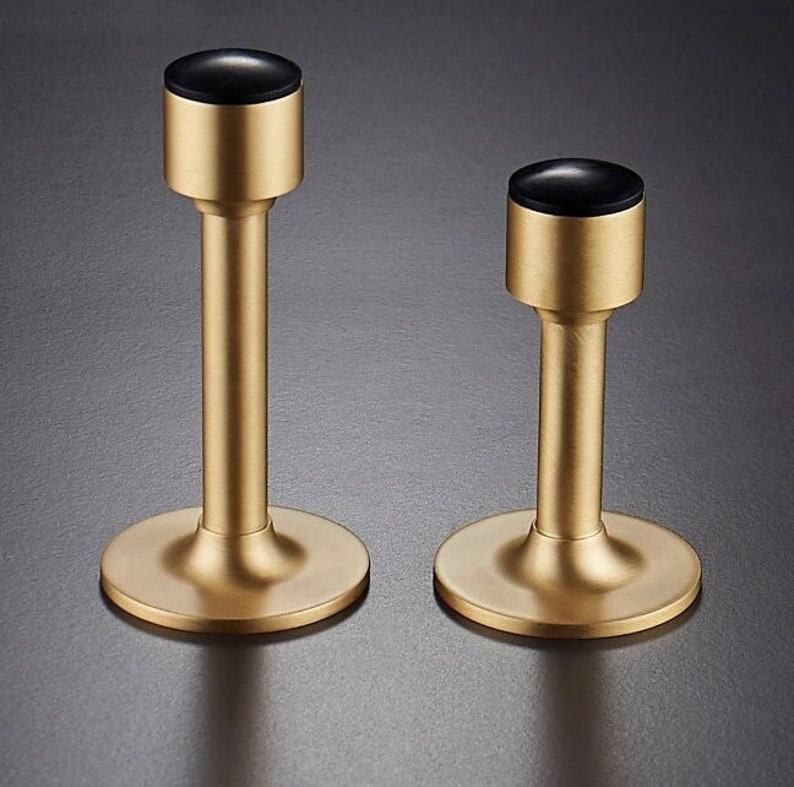 Tall Door Stop Brass Door Stop Black Door Stop Door Etsy UK