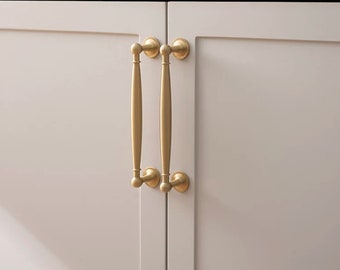 Traditional Style Brass Knobs, Classic Cabinet Hardware, Cabinet Pulls, Gold Drawer Handles, Brass Dresser Knobs, Cabinet Knobs, Door Handle