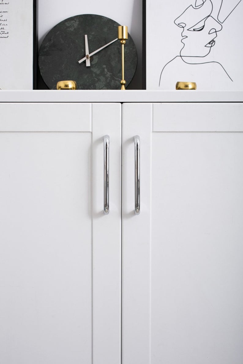 Polished chrome cabinet pulls, polished chrome knob, solid brass cabinet pulls, chrome drawer pulls and knobs, chrome hardware, brass pulls image 7