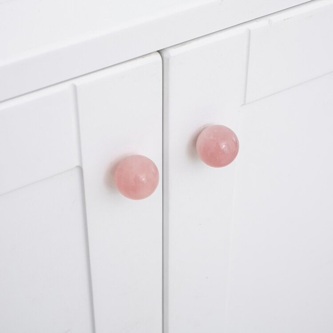 Pink Crystal Knobs, Pink Crystal Pulls, Crystal Pulls, Crystal