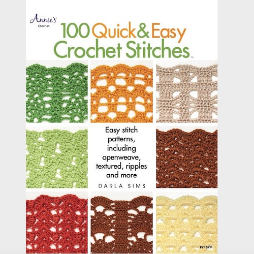 100 Quick & Easy Crochet Stitches Easy Stitch Patterns Etsy