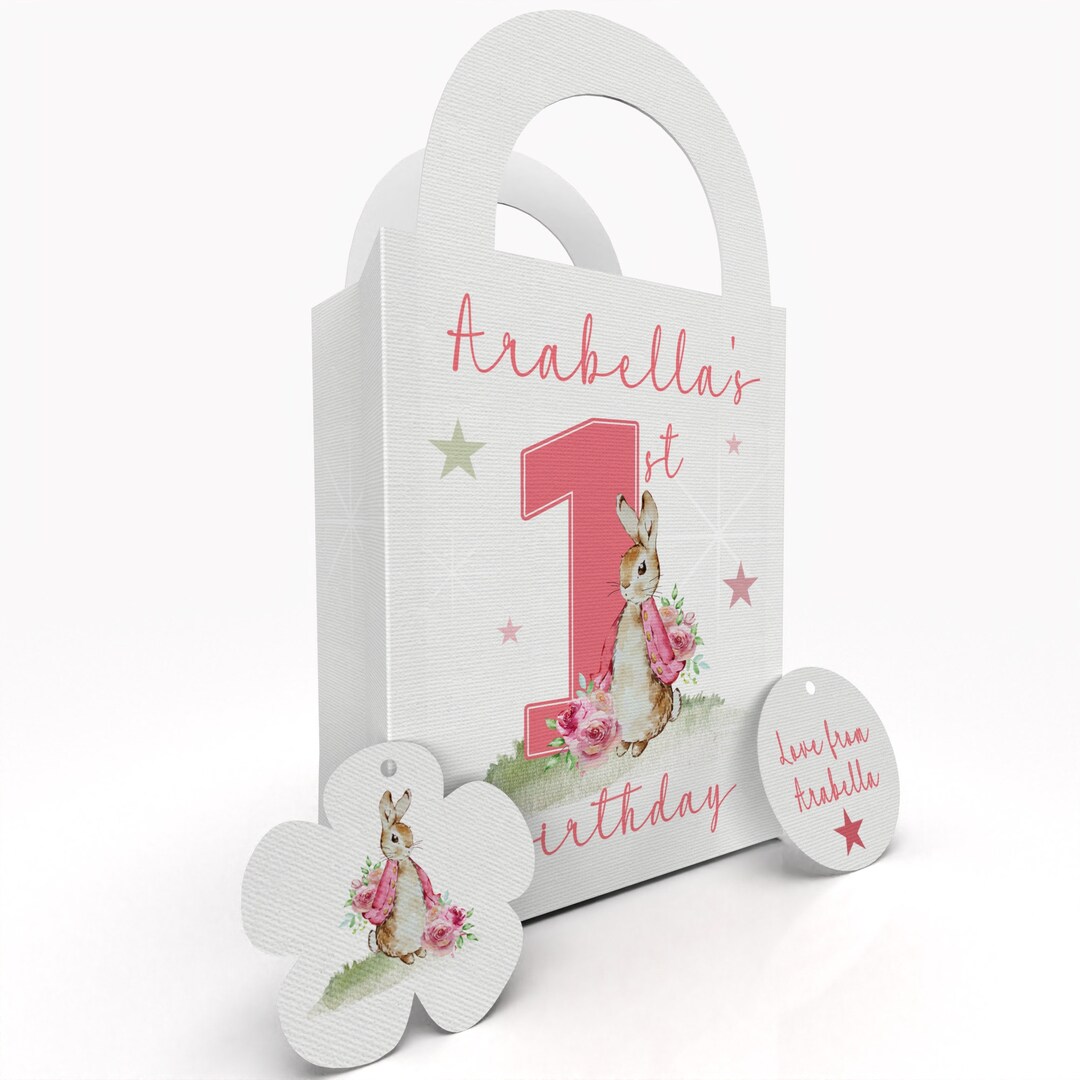 Pack of 10 Children's Kids Personalised Flopsy Bunny Theme - Etsy UK