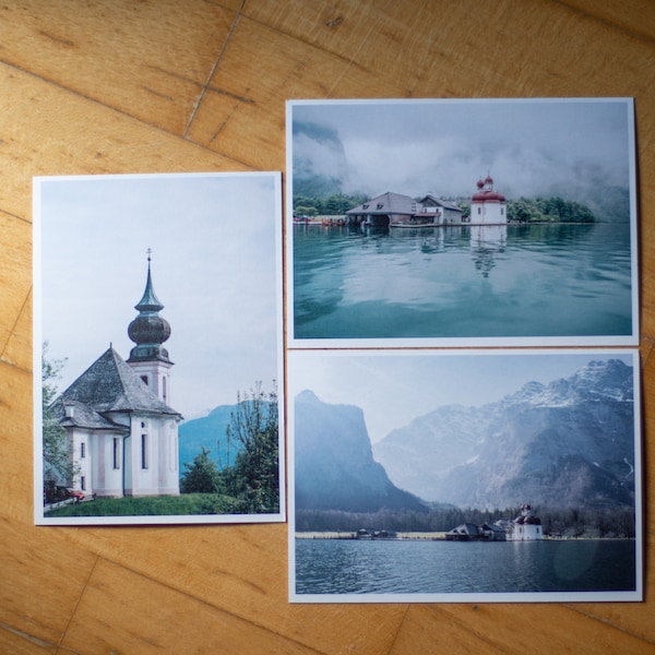 Postkarten Set Wanderlust- Berchtesgaden, Königgsee, Maria Gern, Bayern