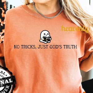 Grappige christelijke Halloween, favoriete geest, de Heilige Geest, anti-Halloween, png, png, png Geen trucs gewoon Gods waarheid png
