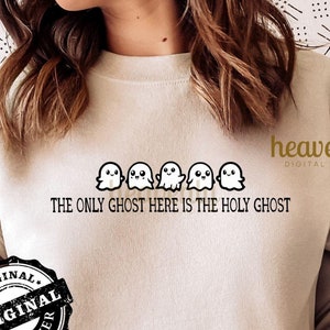 Halloween cristiano PNG El fantasma favorito es el Espíritu Santo PNG Anti Halloween PNG Divertido religioso PNG Versículo bíblico PNG Descarga digital DTF