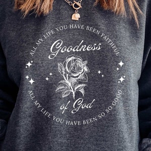 Güte Gottes Png Vintage Rose PNG Christian PNG Sublimation, Mein ganzes Leben lang waren Sie treue Bibel Vers Shirt Design Clipart Grafik