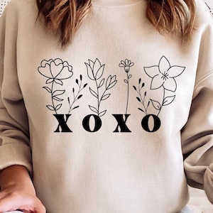 Xoxo Svg, Xoxo PNG Sublimation Shirt Design, Valentines SVG, Dia dos Namorados Svg, Abraços e Beijos Svg, Arquivo de Silhueta Cricut Svg de Querida