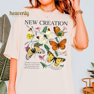 Vintage Christian automne PNG papillon sublimation design, nouvelle création PNG ferme d'automne frais Png papillons rétro foi Jésus chemise fichier DTF