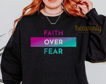 Faith Over Fear Christian Png Sublimation Design, Faith Png, Bible Verse Png, Jesus Png, Inspirational Png, Religious Png, Digital Download