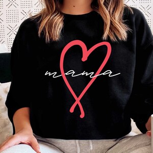 Mamãe Minimalista Svg Mama Png Coração Rosa Svg Mamãe Png Design De Sublimação Mamãe Svg Camisa Svg Cricut CutFile Dia Das Mães Png Line Art Mamãe Png